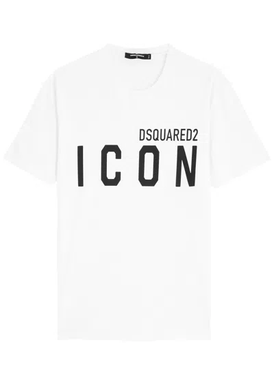 DSQUARED2 DSQUARED2 ICON LOGO-PRINT COTTON T-SHIRT