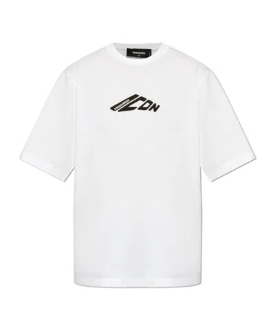 DSQUARED2 DSQUARED2 ICON PRINTED CREWNECK T-SHIRT