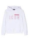 Dsquared2 Icon Logo-print Detail Hoodie In White