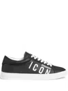 Dsquared2 Icon Logo-print Low-top Sneakers In 黑色