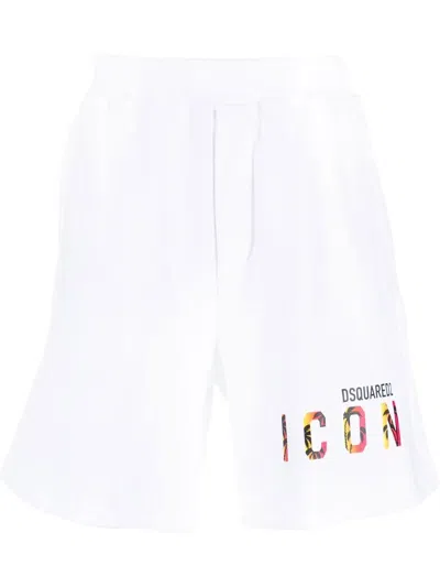 DSQUARED2 ICON LOGO-PRINT SHORTS