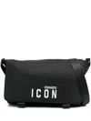 Dsquared2 Icon Logo-print Shoulder Bag In Black