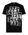 Dsquared2 Icon Logo-print T-shirt In Black