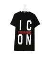 Dsquared2 Icon Logo Print T-shirt In Black