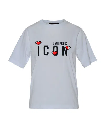 DSQUARED2 DSQUARED2 LOGO PRINTED CREWNECK T-SHIRT