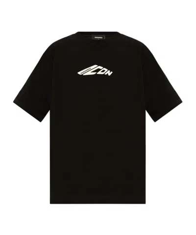 DSQUARED2 DSQUARED2 ICON LOGO PRINTED CREWNECK T-SHIRT