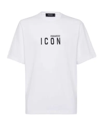 DSQUARED2 DSQUARED2 ICON LOGO PRINTED CREWNECK T-SHIRT