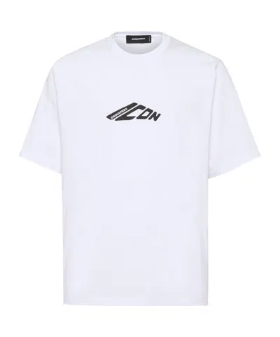 DSQUARED2 DSQUARED2 ICON LOGO PRINTED CREWNECK T-SHIRT