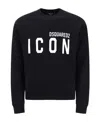 Dsquared2 Icon-print Crew Neck Sweatshirt In Black