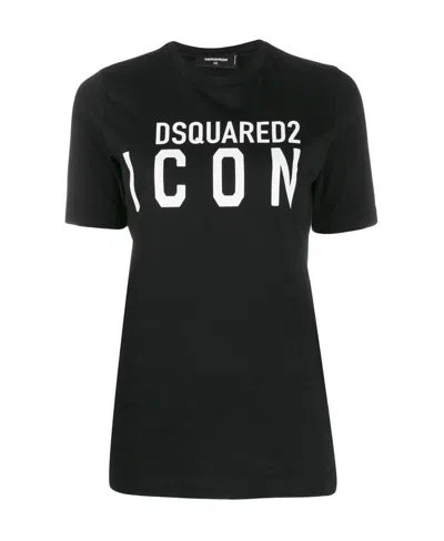 Dsquared2 Icon Logo T-shirt In Black