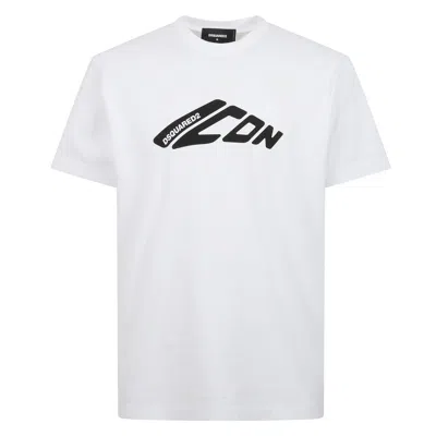 Dsquared2 Icon Logo T-shirt In White