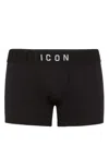 Dsquared2 Contrasting Logo Boxers In Black
