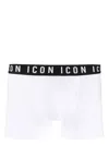 Dsquared2 Logo Boxer Shorts With Elastic Waistband In White