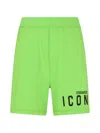 Dsquared2 Icon Logo-print Shorts In Green