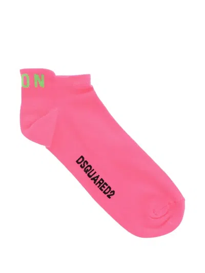 Dsquared2 Icon Logo-print Socks In Pattern
