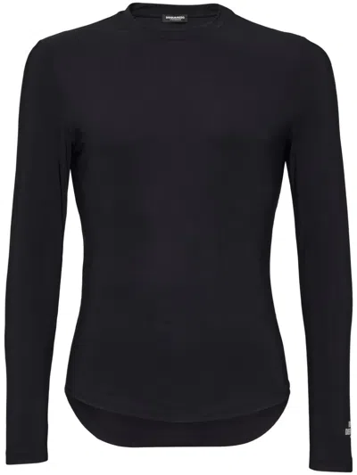 Dsquared2 Icon Long-sleeve Top In Black
