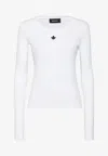 Dsquared2 Icon Long-sleeved T-shirt In White