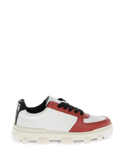 Dsquared2 White Leather Low-top Sneakers In Multi