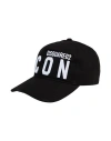 Dsquared2 D-squared2 Mans Black Cotton Gabardine Cap With Logo