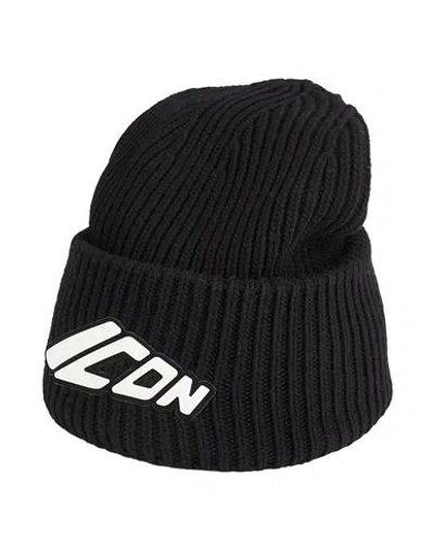 Dsquared2 Icon Man Hat Black Size Onesize Wool