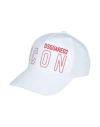 Dsquared2 Man Hat White Size Onesize Cotton In White