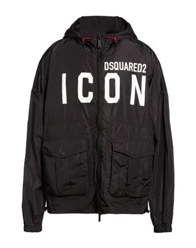 Dsquared2 Icon Man Jacket Black Size S Polyamide