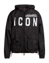 Dsquared2 Icon Man Jacket Charcoal Size S Polyamide In Multi