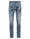 Dsquared2 Icon Man Jeans Blue Size 42 Cotton, Elastane In Blue