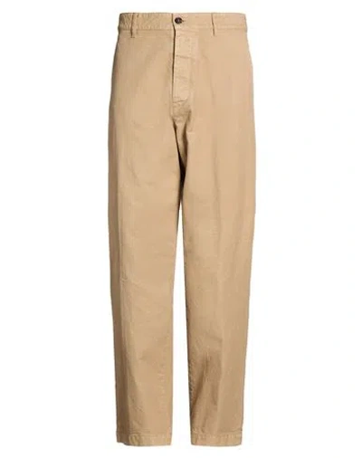 Dsquared2 Icon Man Pants Beige Size 36 Cotton In Brown