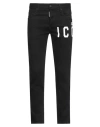 Dsquared2 Icon Man Pants Black Size 34 Cotton, Elastane In Black
