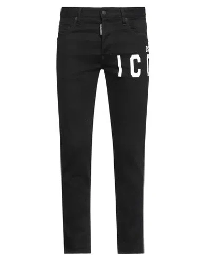 Dsquared2 Icon Man Pants Black Size 34 Cotton, Elastane