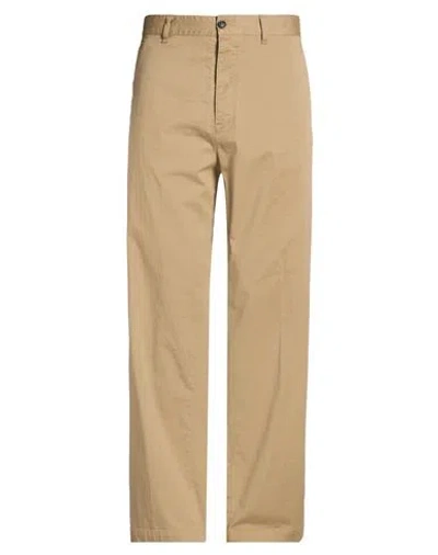 Dsquared2 Icon Man Pants Camel Size 38 Cotton, Elastane In Brown