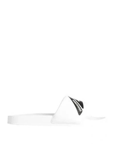Dsquared2 Icon Man Sandals White Size 9 Synthetic Material