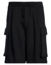 Dsquared2 Black Solid Shorts In Black