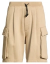 Dsquared2 Icon Man Shorts & Bermuda Shorts Camel Size M Cotton, Polyester In Brown
