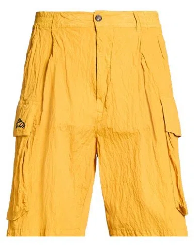 Dsquared2 Icon Man Shorts & Bermuda Shorts Marigold Size 36 Polyamide In Yellow