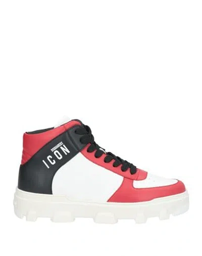 Dsquared2 Icon Man Sneakers Red Size 9 Leather
