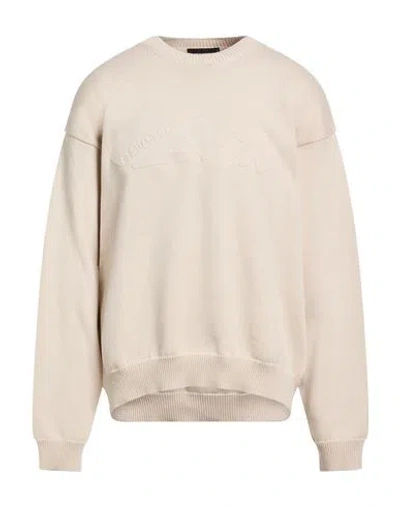 Dsquared2 Icon Man Sweater Ivory Size L Cotton In Gray