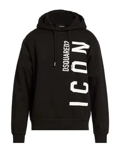 Dsquared2 Icon Man Sweatshirt Black Size L Cotton