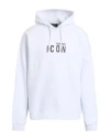 Dsquared2 Icon Man Sweatshirt White Size L Cotton In White