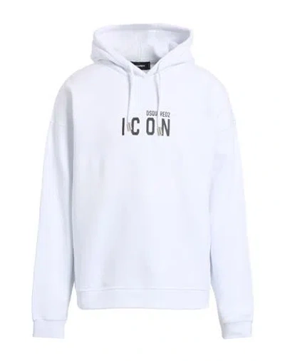 Dsquared2 Icon Man Sweatshirt White Size L Cotton