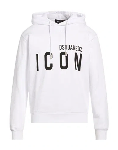 Dsquared2 Icon Man Sweatshirt White Size L Cotton