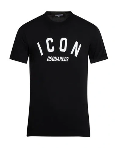 Dsquared2 Icon Man T-shirt Black Size L Cotton