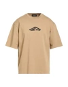 Dsquared2 Icon Man T-shirt Camel Size L Cotton In Brown