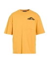 Dsquared2 Icon Man T-shirt Marigold Size L Cotton In Yellow