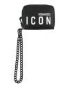 Dsquared2 Icon Man Wallet Black Size - Calfskin In Black