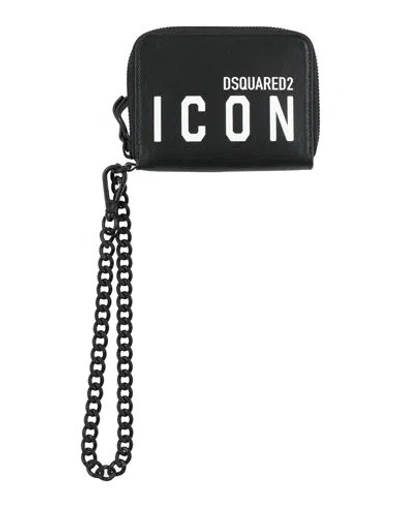 Dsquared2 Icon Man Wallet Black Size - Calfskin