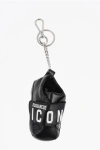 Dsquared2 Icon Metal Keyring With Faux Leather Shoe-shaped Pendant