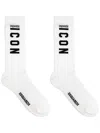Dsquared2 Icon Mid-calf Socks In White