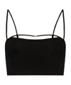 Dsquared2 Icon-motif Cropped Top In Black